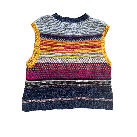 Chloé Striped Sleeveless Cashmere Sweater - Picture 9 of 13